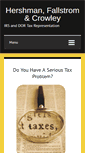 Mobile Screenshot of hfctax.com